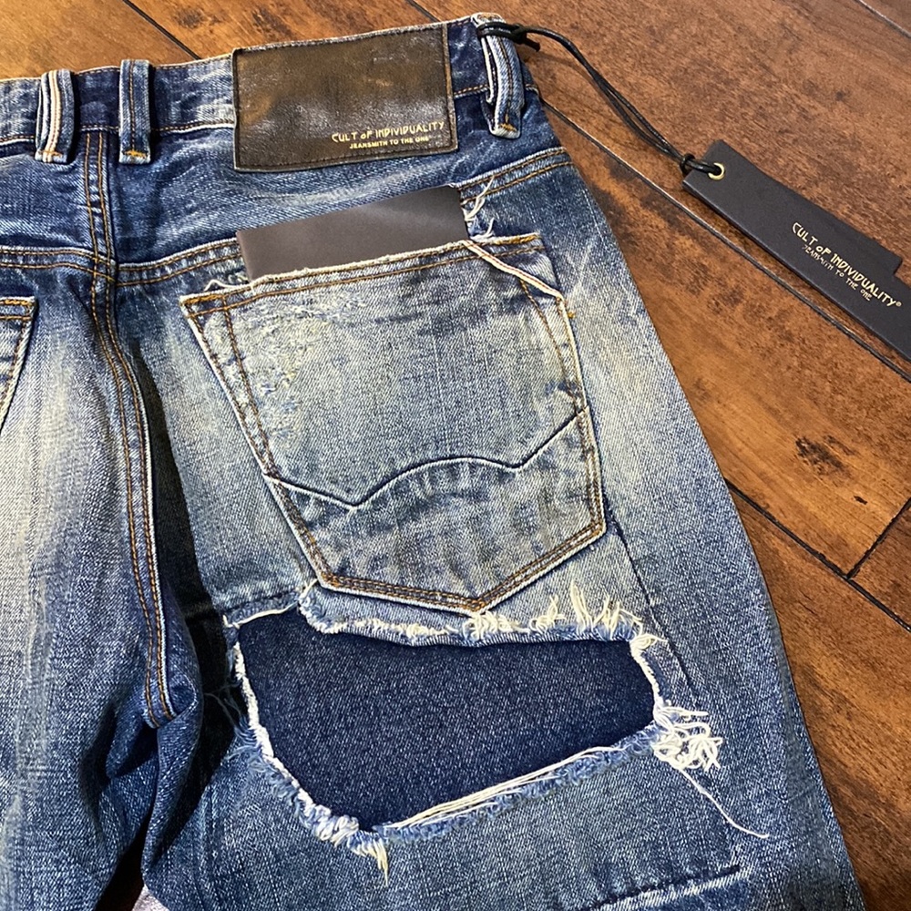 NWT Cult of Individuality Sample Rebel Straight Selvedge Denim Jeans #C197 - Picture 8 of 11